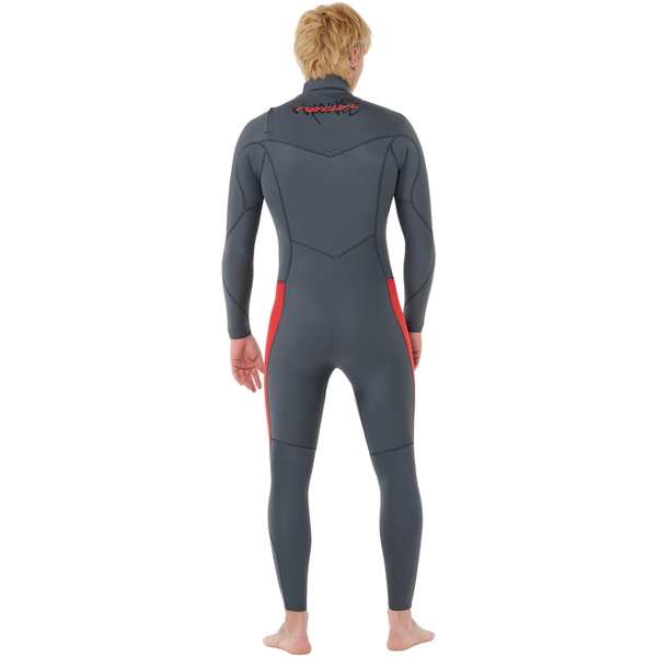 2026 Rip Curl Hombres Dawn Patrol Pro 3/2mm Chest Zip Neopreno 16XMFS - Red